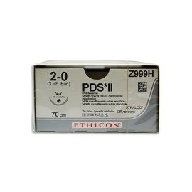 Szew wchłanialny syntetyczny PDS II Z999H rozm. 2/0 ; igła 26 mm - 1/2 koła ; dł. 70cm fioletowy