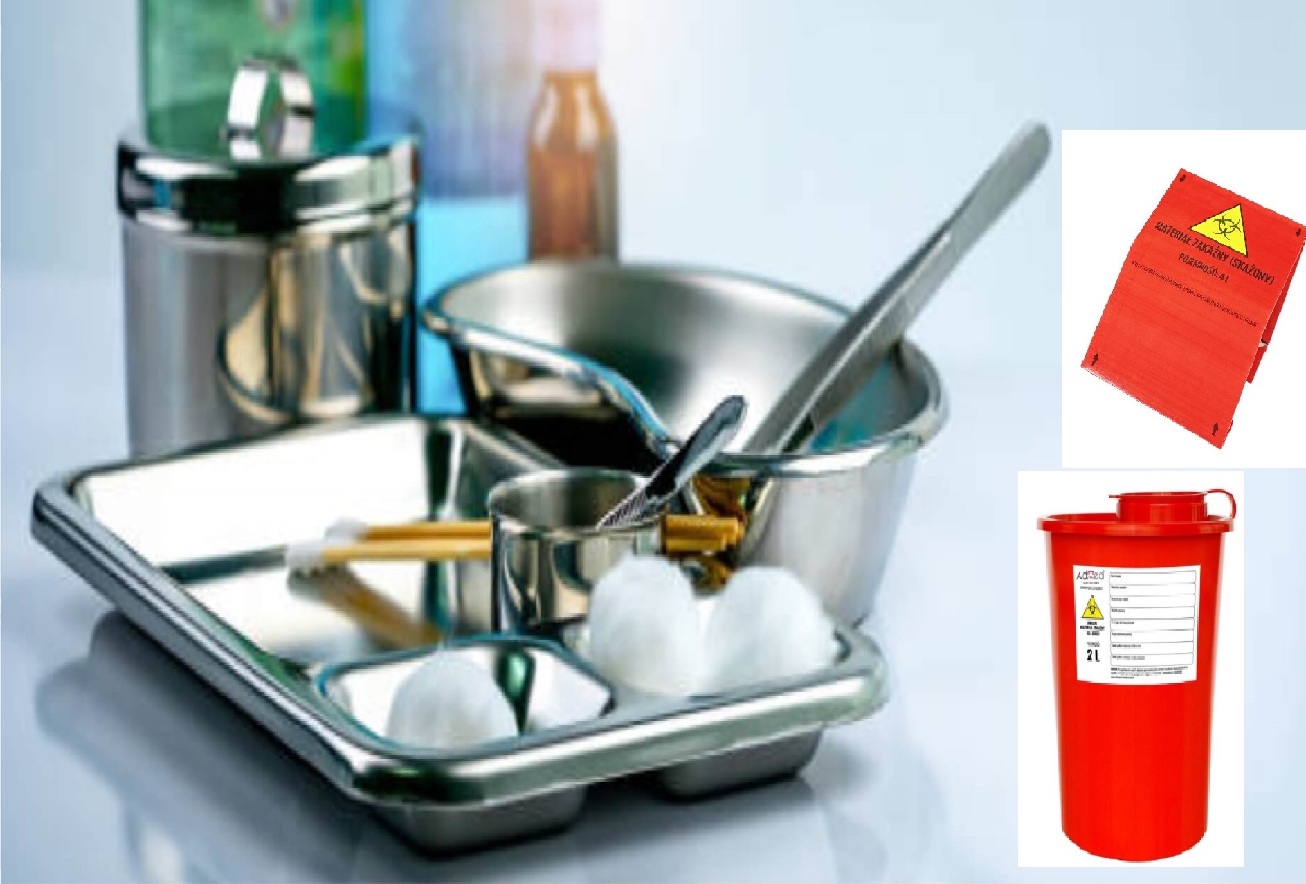 Pojemniki do użytku szpitalnego